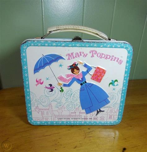 lunch box metal vintage mary poppins|Mary Poppins Metal Lunchbox Lunch Box for sale .